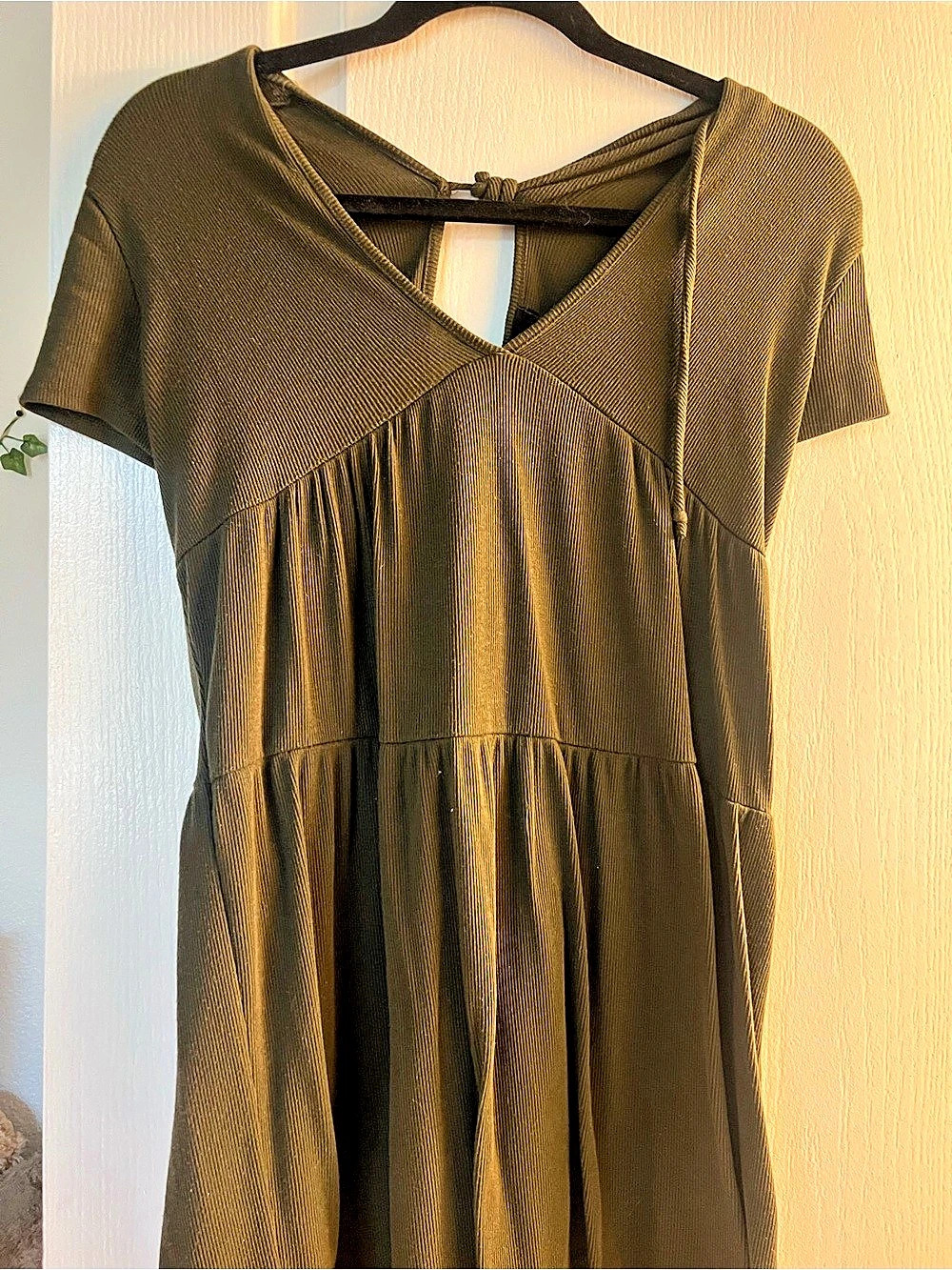 Tiered Maxi Dress in Green Like New